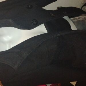 black tea coat jacket